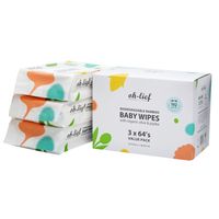 Oh-Lief Biodegradable Bamboo Baby Wipes Value Pack